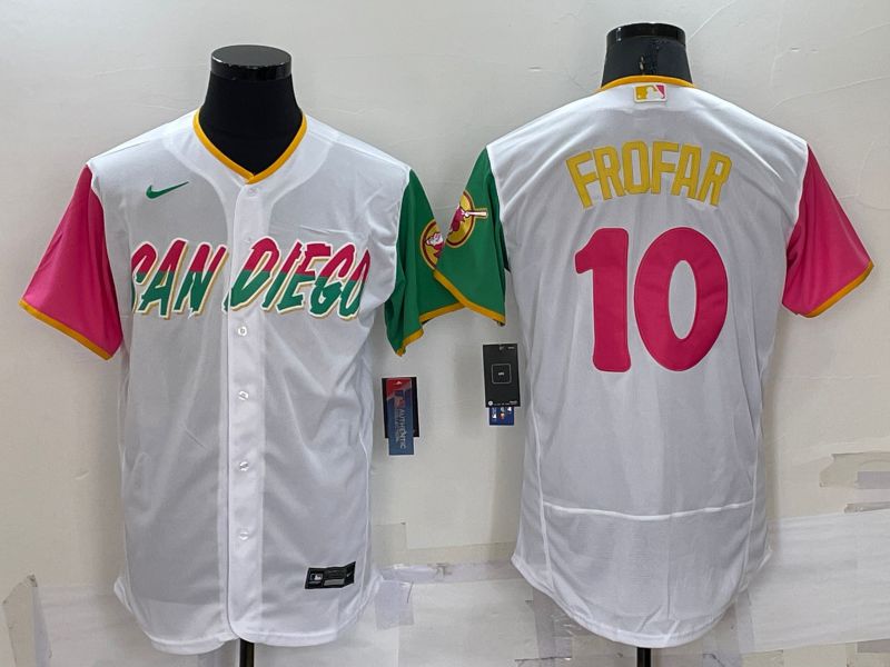 Men San Diego Padres 10 Frofar White City Edition Elite Nike 2022 MLB Jersey